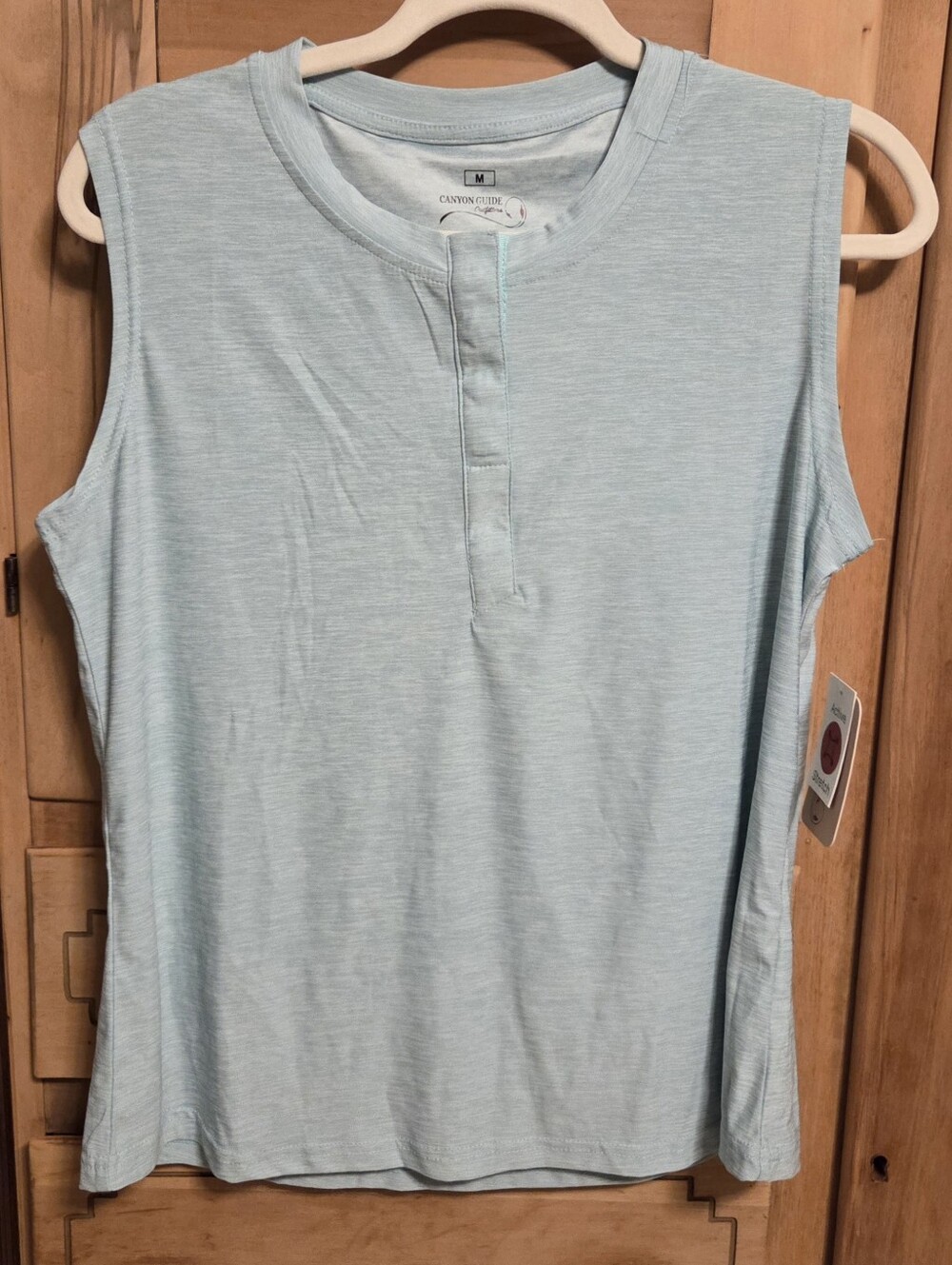 Canyon River Bluesleeve Henley Tank Top - Light Blue